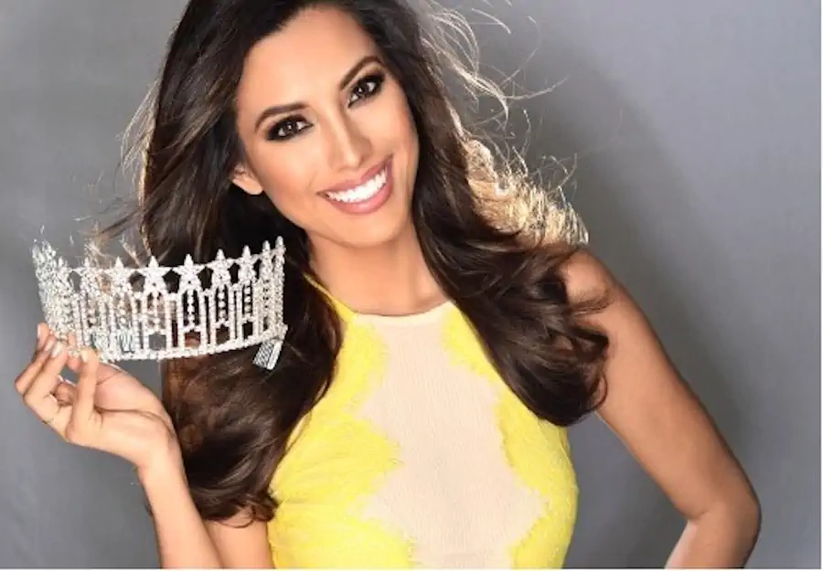 Miss California with Crown